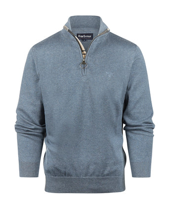 Barbour Cotton Half Zip Pullover | Blauw
