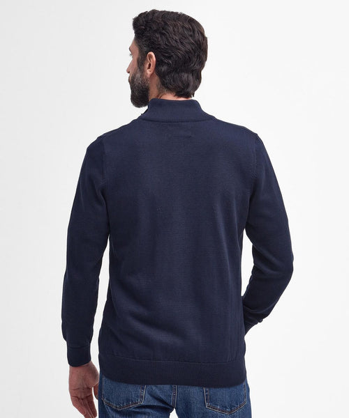 Barbour Cotton Half Zip Pullover | Navy Blauw