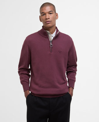 Barbour Cotton Half Zip Pullover | Rood