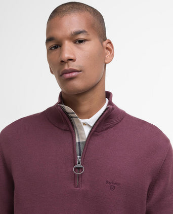 Barbour Cotton Half Zip Pullover | Rood