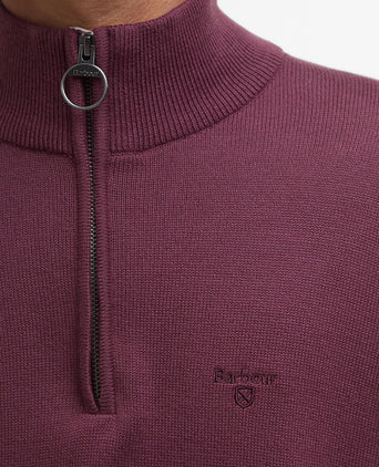 Barbour Cotton Half Zip Pullover | Rood