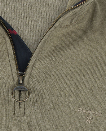Barbour Cotton Half Zip Pullover | Groen