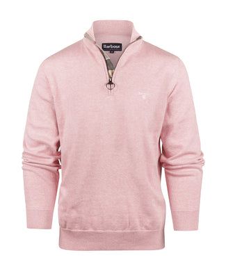 Barbour Cotton Half Zip Pullover | Roze Barbour Cotton Half Zip Pullover | Roze