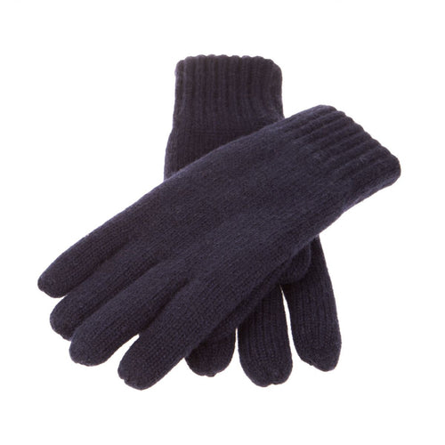 Warme Wolmix Handschoenen | Navy Blauw