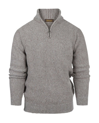 Pullover met rits | Beige