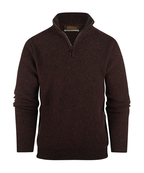 Pullover met rits | Rood