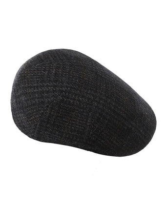 Cap Harris Tweed pet | Blauw