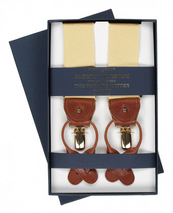 2-in-1 Bretels met clips en patten | Geel