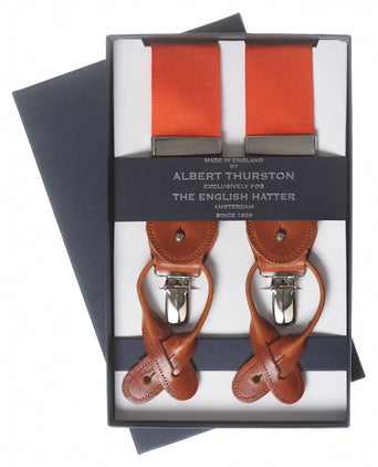 2-in-1 Bretels met clips en patten | Oranje