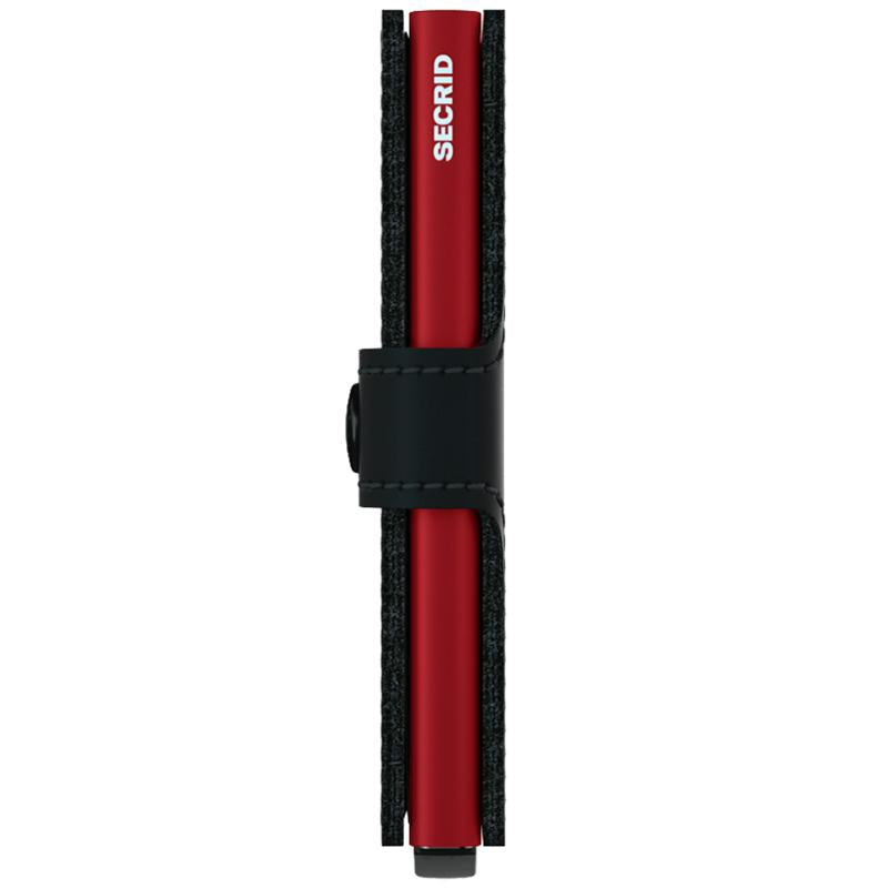 Miniwallet | Mat zwart/rood