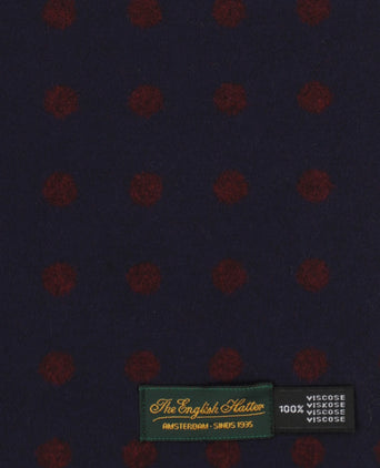 Viscose Sjaal met klassieke Print | Blauw