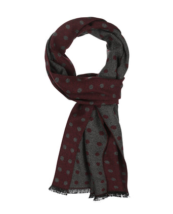 Viscose Sjaal met klassieke Print | Rood