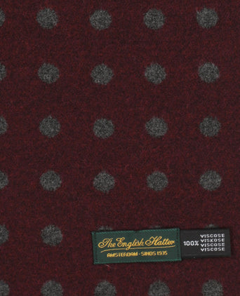 Viscose Sjaal met klassieke Print | Rood