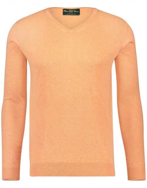Pullover Cotton/Cashmere v-hals | Oranje