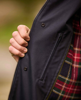 Lange jas Finchester | Navy Blauw