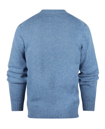 Alan Paine Shetland Pullover Ronde Hals | Blauw