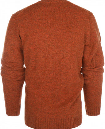 Alan Paine Shetland Pullover Ronde Hals | Bruin