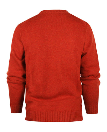 Alan Paine Shetland Pullover Ronde Hals | Rood