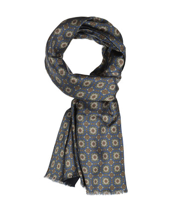 Sjaal Zijden en Wol | Blauw