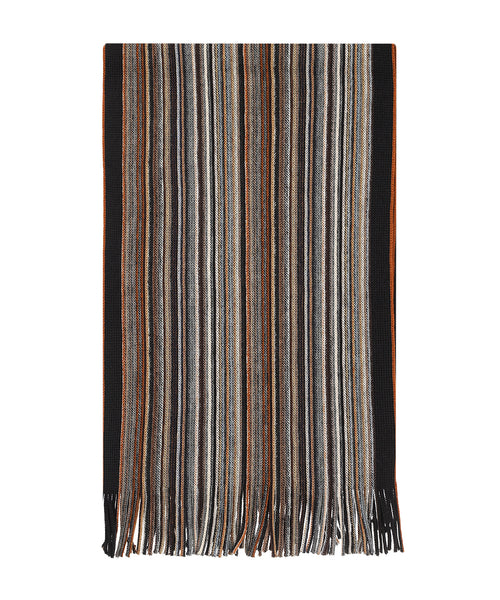 Sjaal wol gebreid 180x26 | Grijs