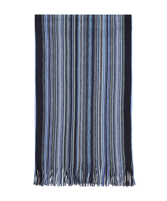Wollstrickschal 180x26 | Blau