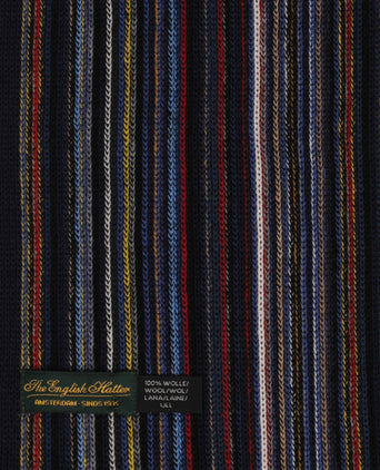 Sjaal wol gebreid 180x26 | Blauw