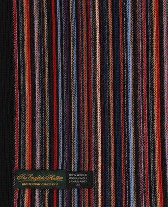 Sjaal wol gebreid 180x26 | Blauw