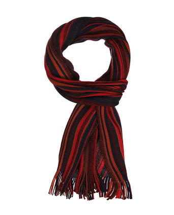 Sjaal wol gebreid 180x26 | Rood