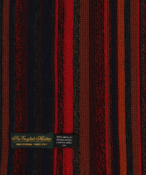 Sjaal wol gebreid 180x26 | Rood