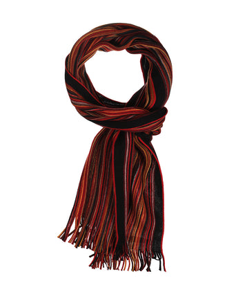 Sjaal wol gebreid 180x26 | Rood