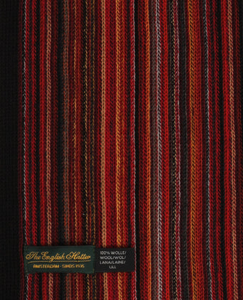 Sjaal wol gebreid 180x26 | Rood