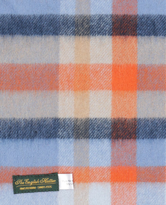 Sjaal lamswol 190x48 | Blauw