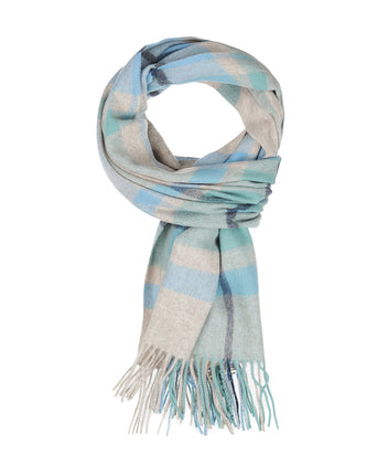 Sjaal lamswol 190x48 | Blauw