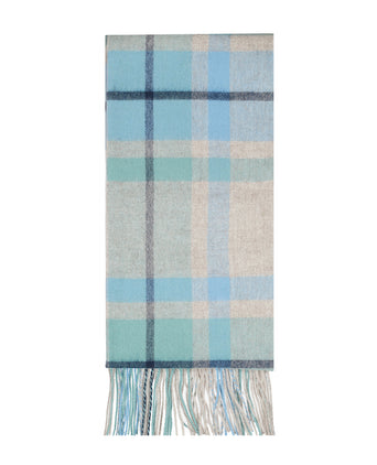 Sjaal lamswol 190x48 | Blauw