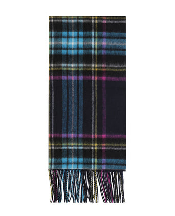 Sjaal lamswol 190x48 | Blauw