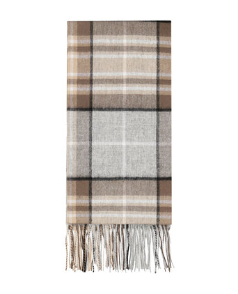 Sjaal lamswol 190x48 | Bruin