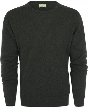 William Lockie Ronde Hals Lamswol Pullover | Seaweed