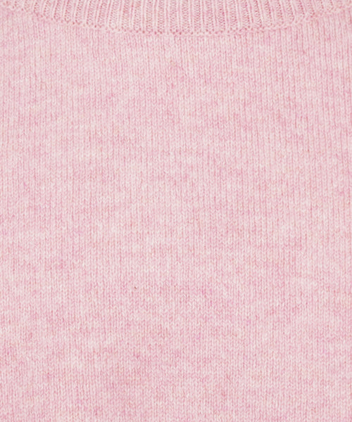 William Lockie Ronde Hals Lamswol Pullover | Roze