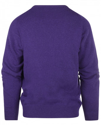 William Lockie V-hals Lamswol Pullover | Jacaranda