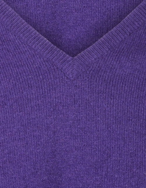 William Lockie V-hals Lamswol Pullover | Jacaranda