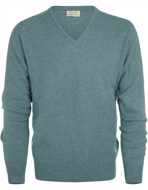 William Lockie V-hals Lamswol Pullover | Caspian
