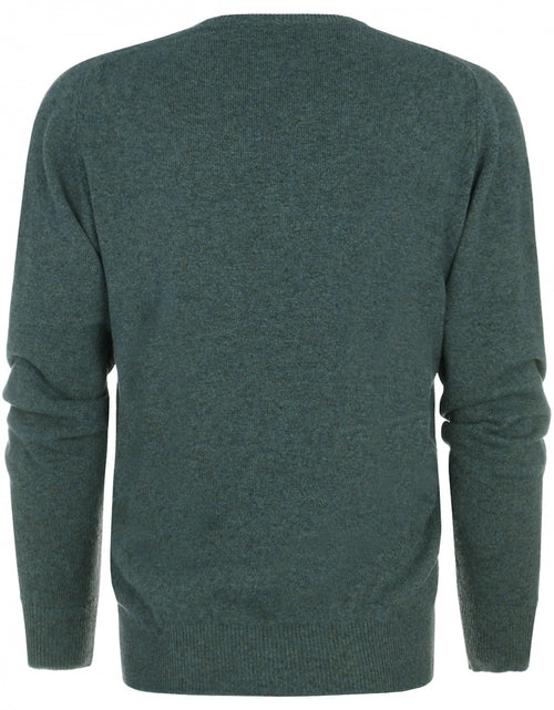 William Lockie V-hals Lamswol Pullover | Moorland