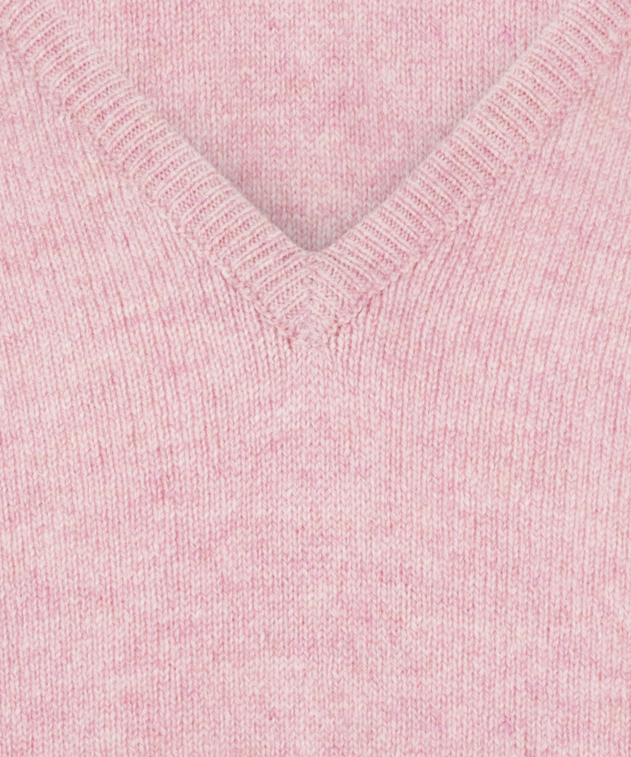 William Lockie V-Ausschnitt-Pullover aus Lammwolle | Rosa