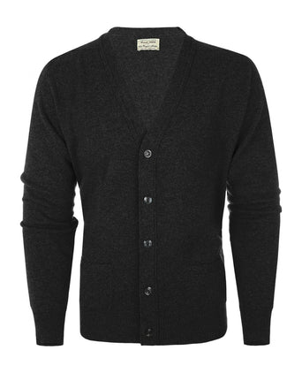 Knoop Vest Lamswol | Charcoal