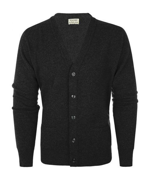 Knoop Vest Lamswol | Charcoal