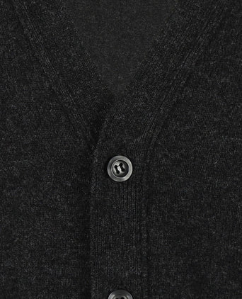 Knoop Vest Lamswol | Charcoal