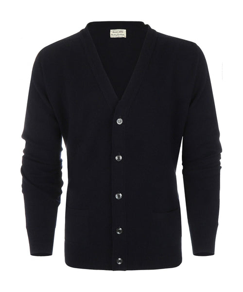 Knoop Vest Lamswol | Navy