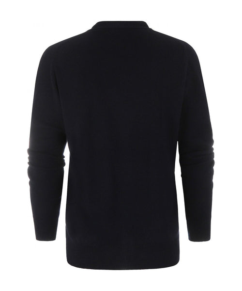 Knoop Vest Lamswol | Navy