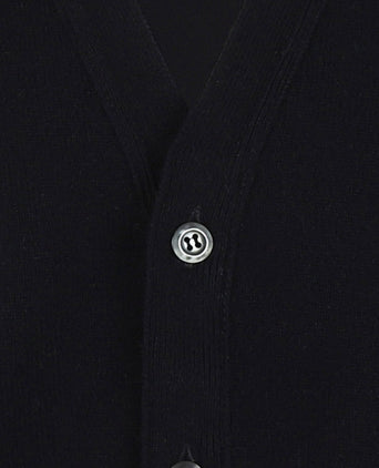 Knoop Vest Lamswol | Navy