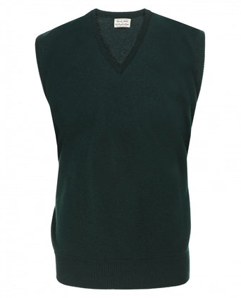 William Lockie Slipover Lamswol | Tartan Green